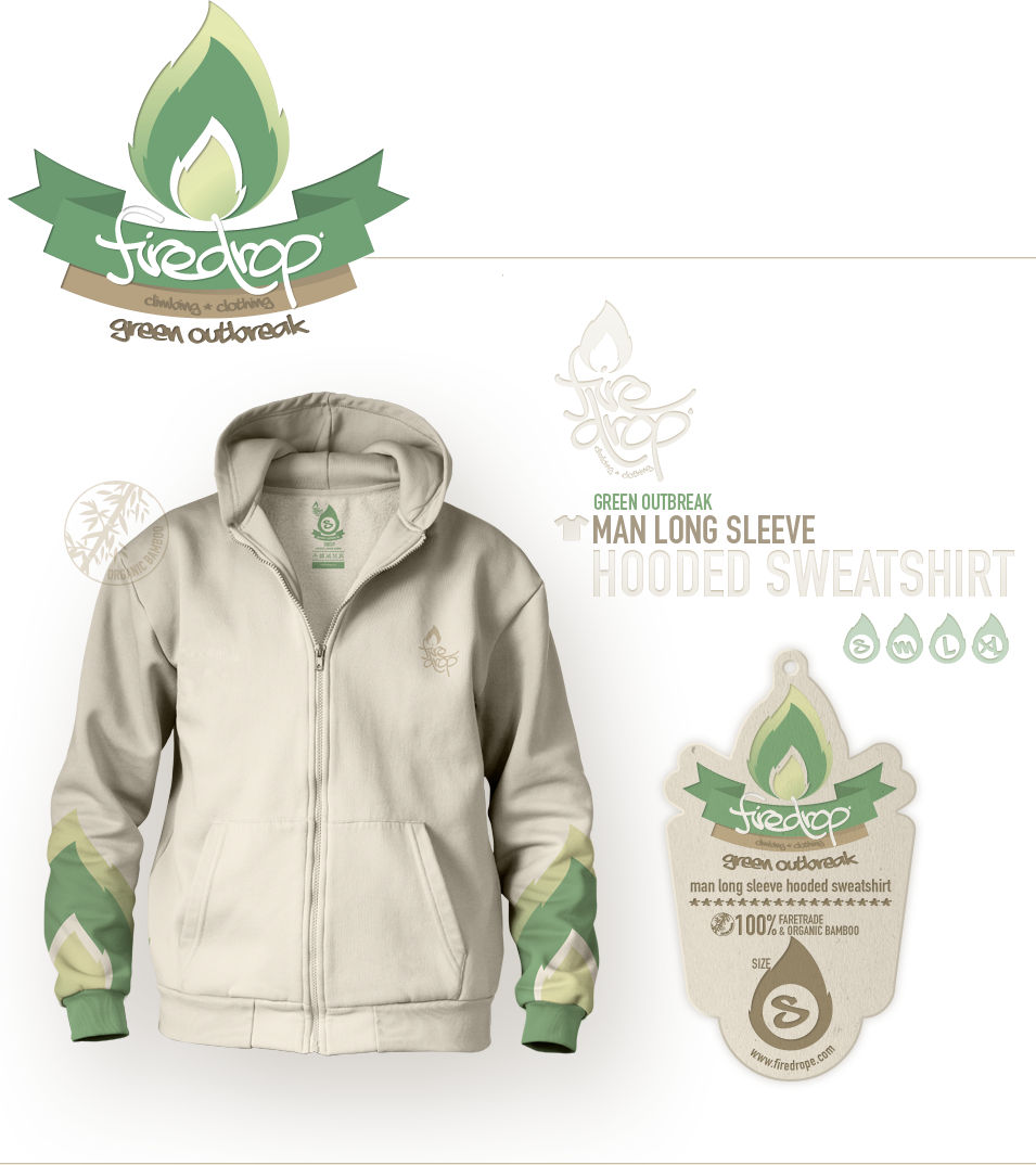 green outbreak | man short sleeve hooded sweatshirt