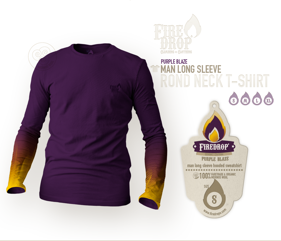 purple blaze | man long sleeve rond neck tshirt